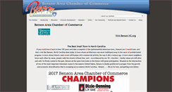 Desktop Screenshot of benson-chamber.com